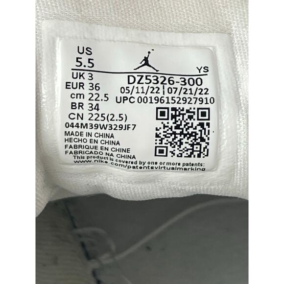 Nike Air Jordan 1 Mid SE Women's Noble Green Lace Up Athletic Sneakers Shoes 5.5 - Picture 5 of 6